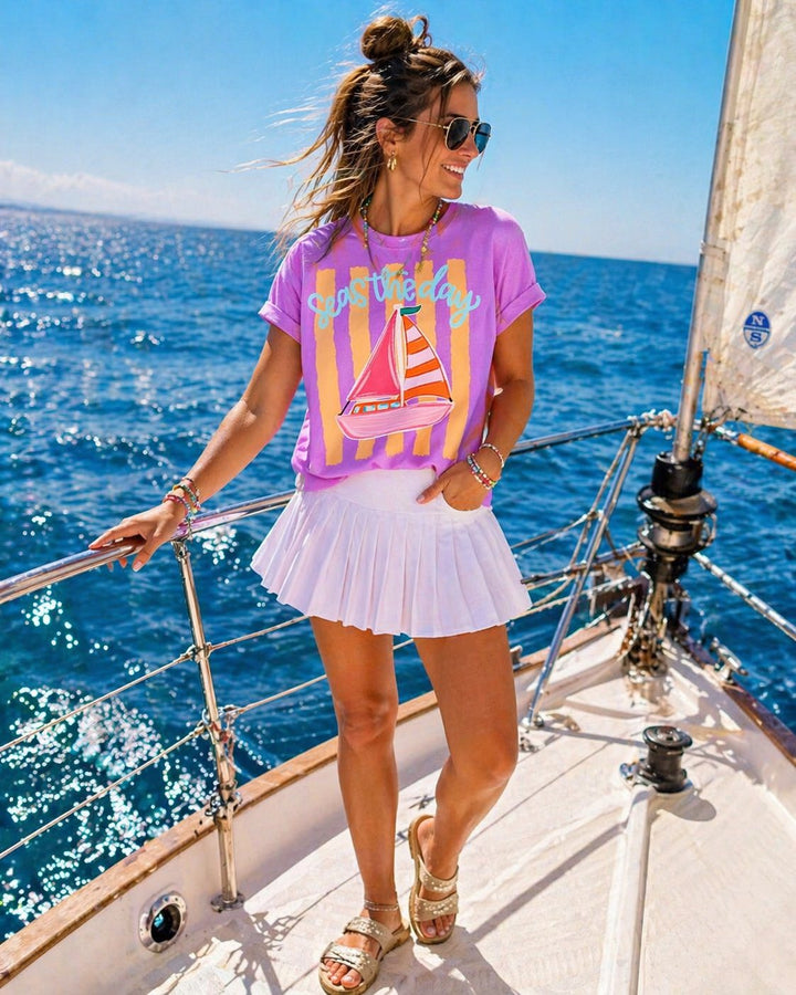 DTF TRANSFER ONLY - Seas the Day Sailboat