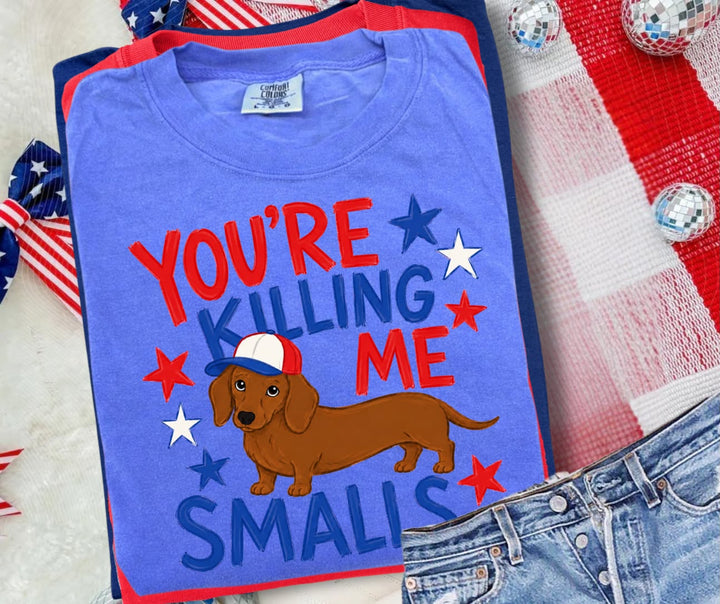 DTF TRANSFER ONLY - Killin Me Smalls Wiener Dog
