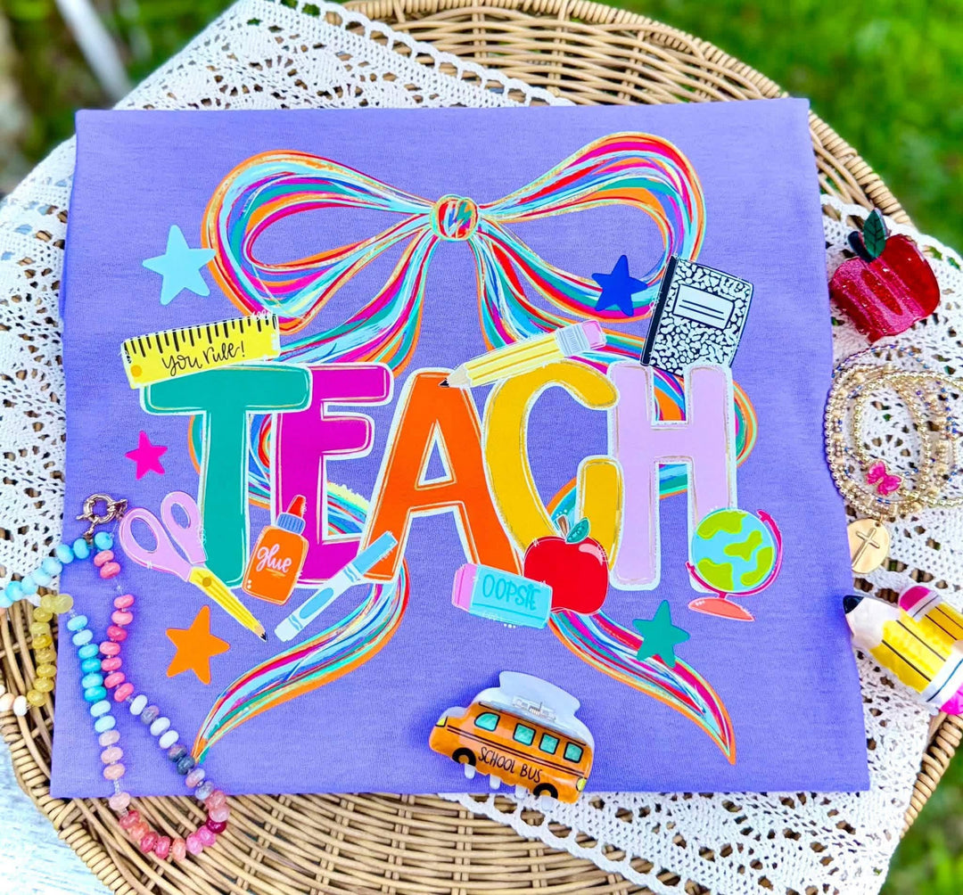 DTF TRANSFER ONLY - Supplies Teach Bow