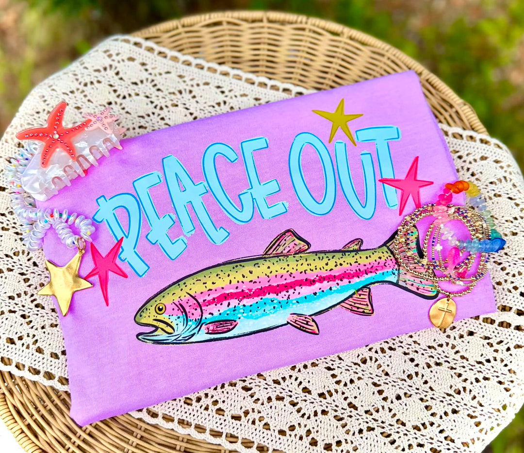 DTF TRANSFER ONLY  - Peace Out Trout