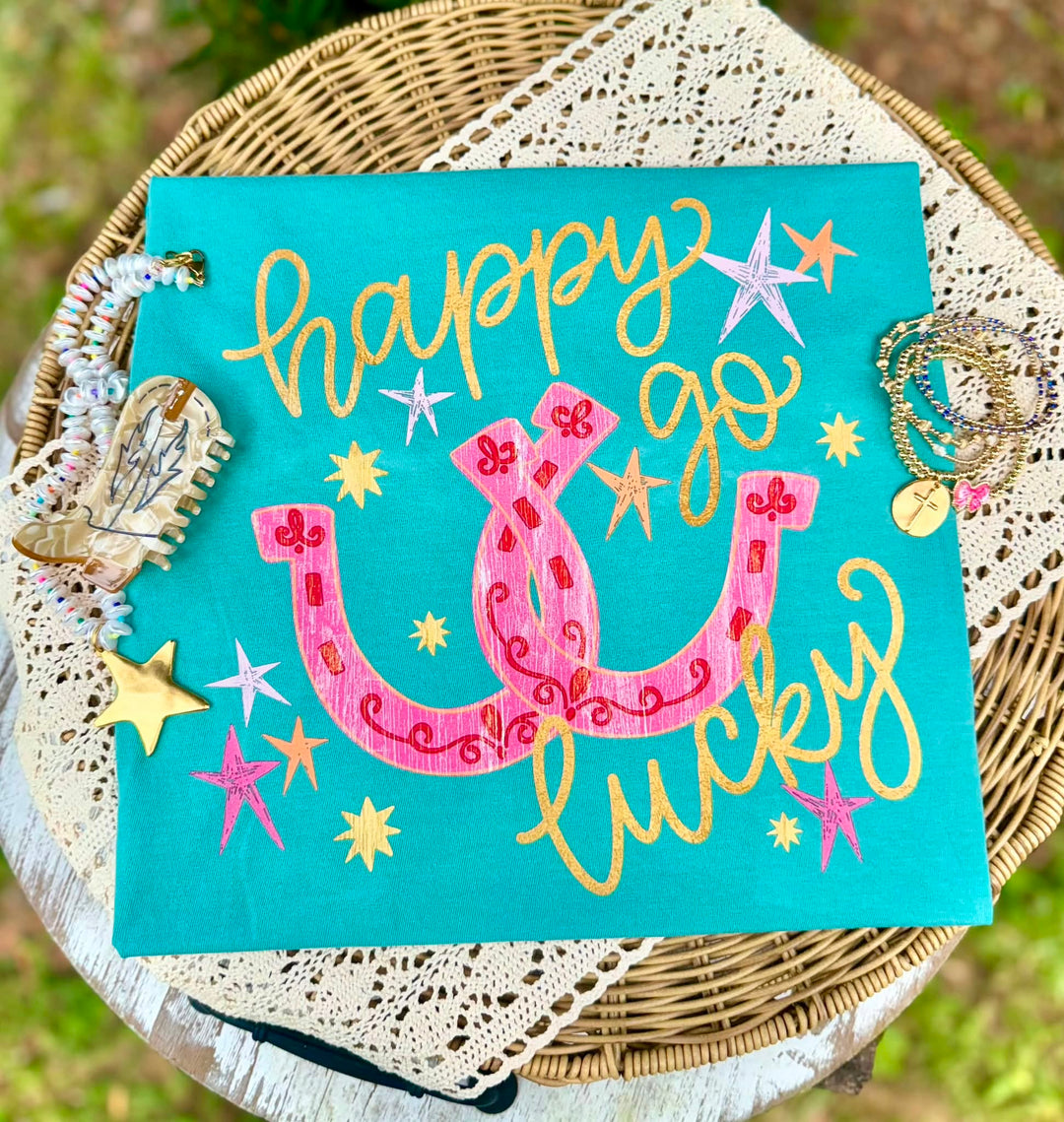 DTF TRANSFER ONLY  - Happy Go Lucky
