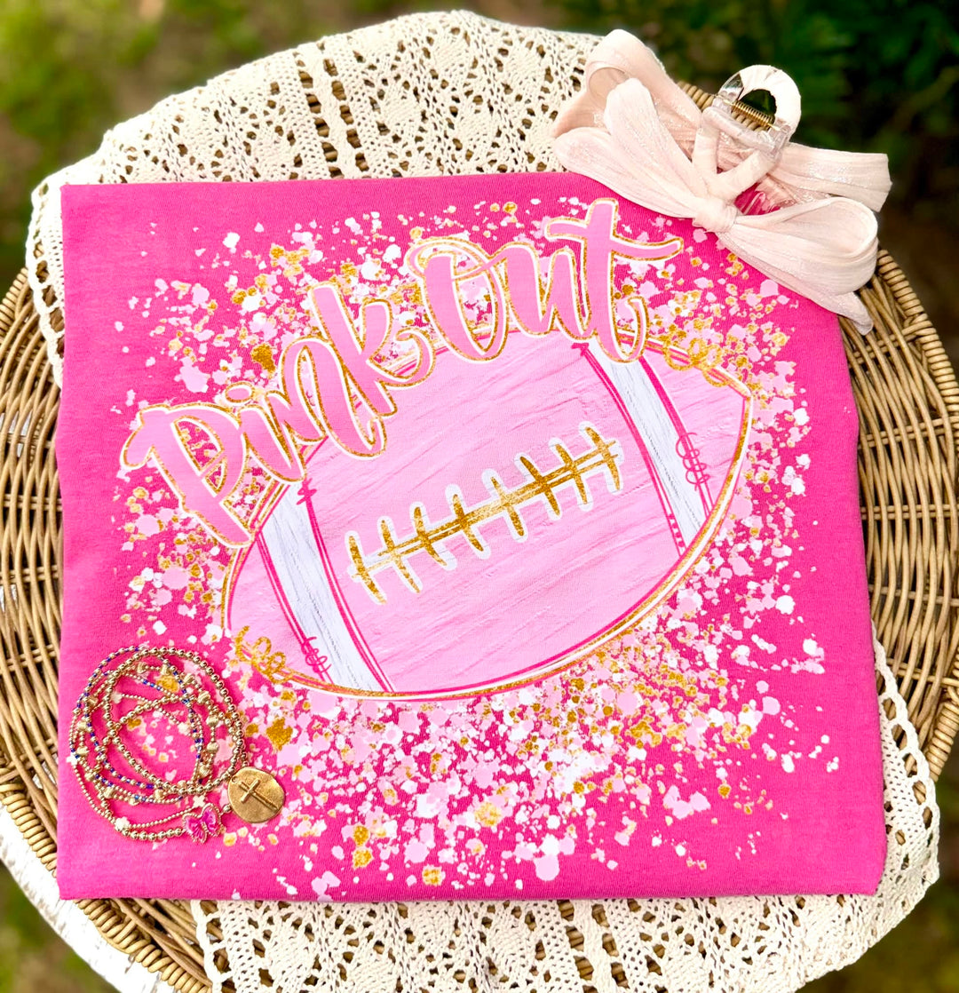 DTF TRANSFER ONLY  - Pink Out Football