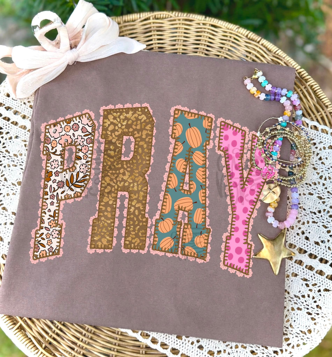 DTF TRANSFER ONLY - Coquette Fall Pray letters