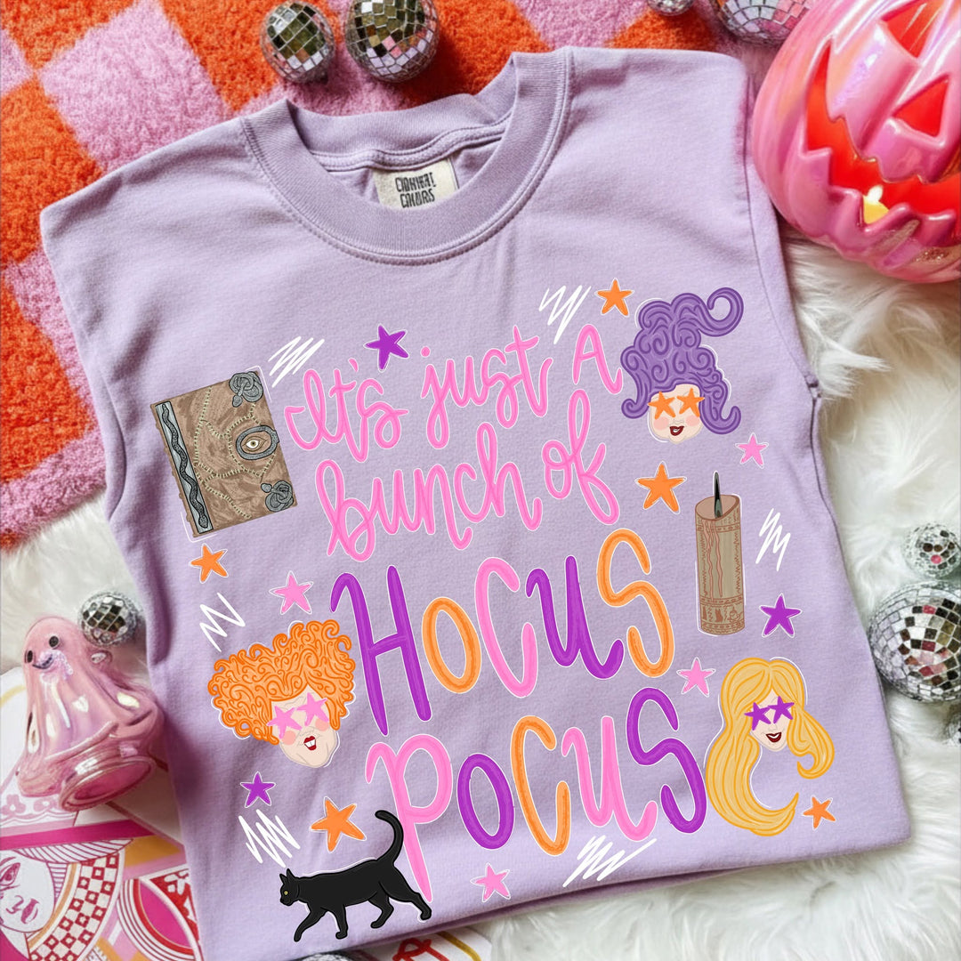 DTF TRANSFER ONLY  - It's Just a Bunch of Hocus Pocus Doodle Images