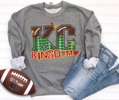 DTF TRANSFER ONLY  - KC Kingdom Football Field Letters