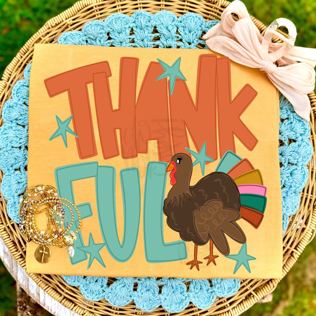 DTF TRANSFER ONLY  - Thankful Turkey