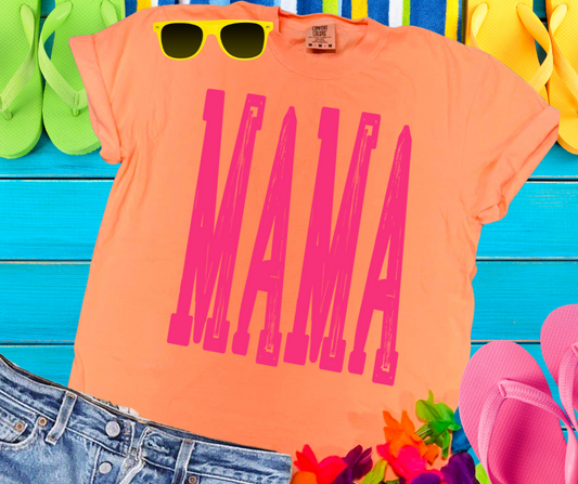 DTF TRANSFER ONLY -Big Pink Mama Varsity Letters