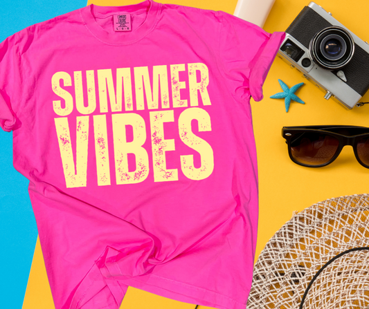 DTF TRANSFER ONLY -Yellow Summer Vibes