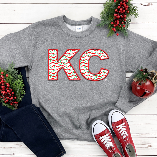 DTF TRANSFER ONLY  - KC Christmas Cake Letters