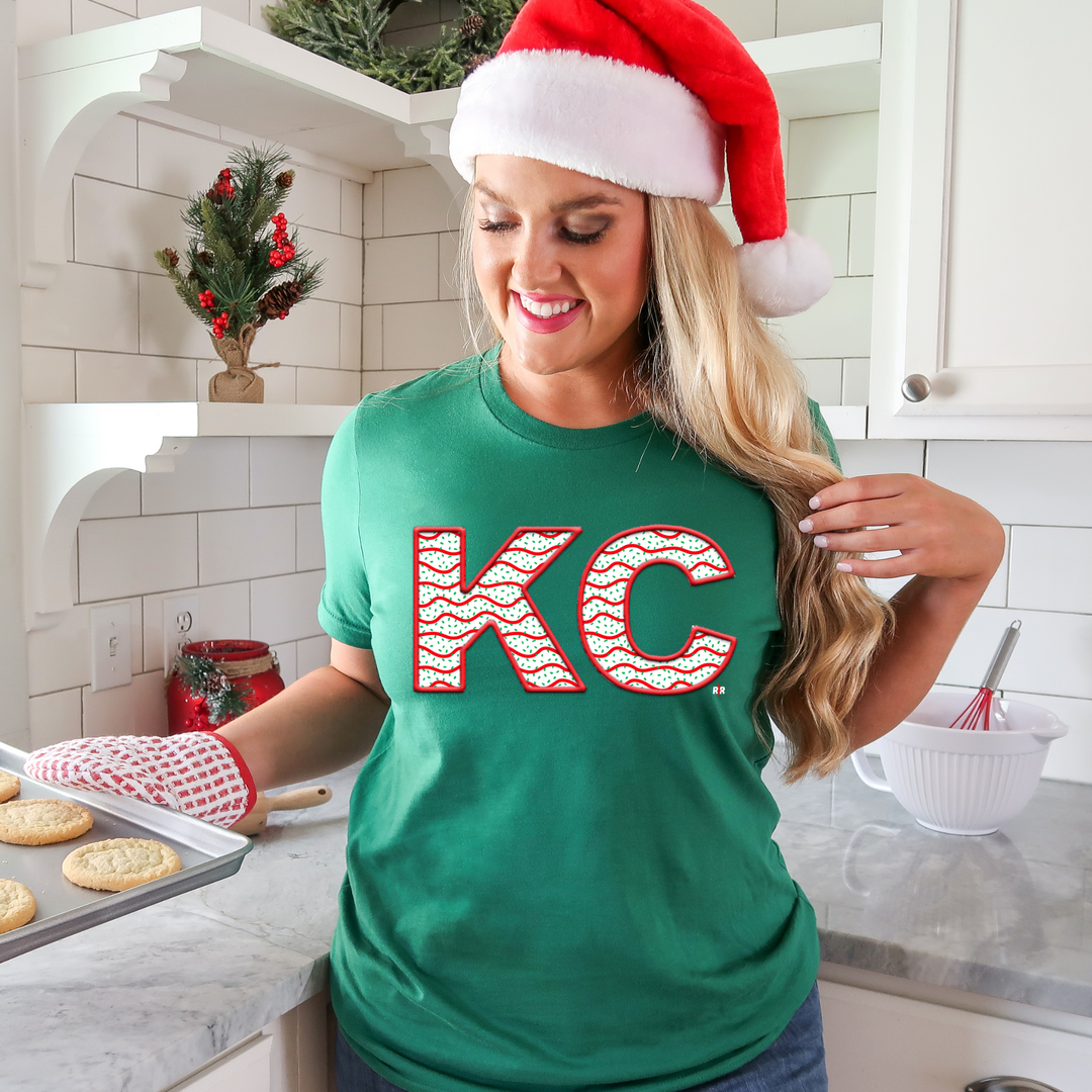DTF TRANSFER ONLY  - KC Christmas Cake Letters