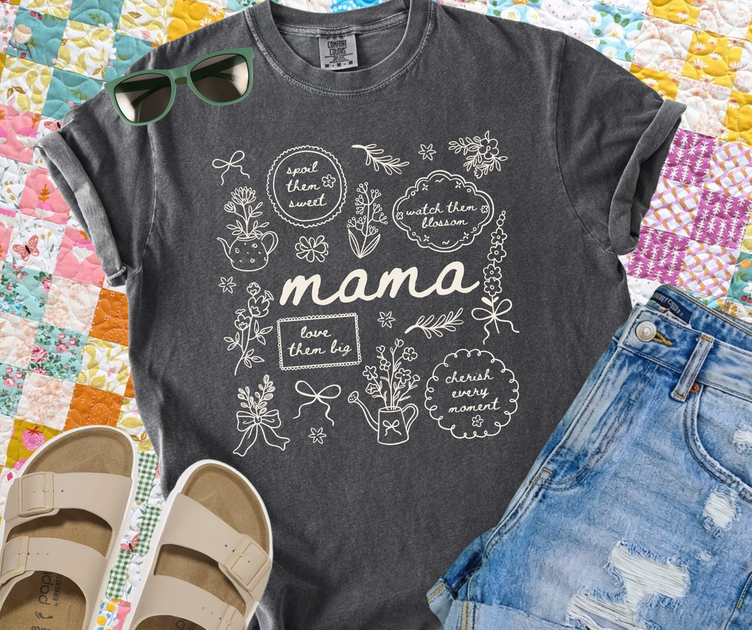 DTF TRANSFER ONLY - White MAMA Collage