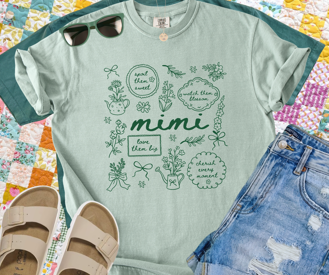 DTF TRANSFER ONLY - Green MIMI Collage