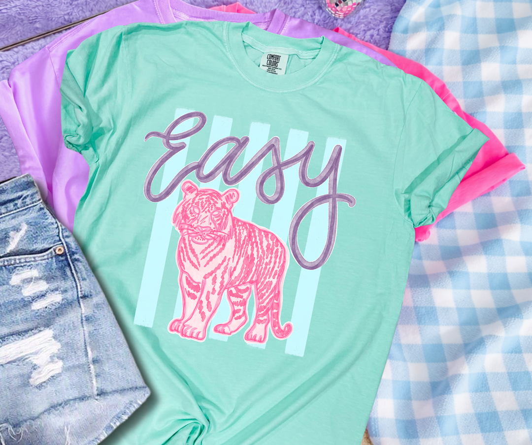 DTF TRANSFER ONLY - Striped Easy Tiger