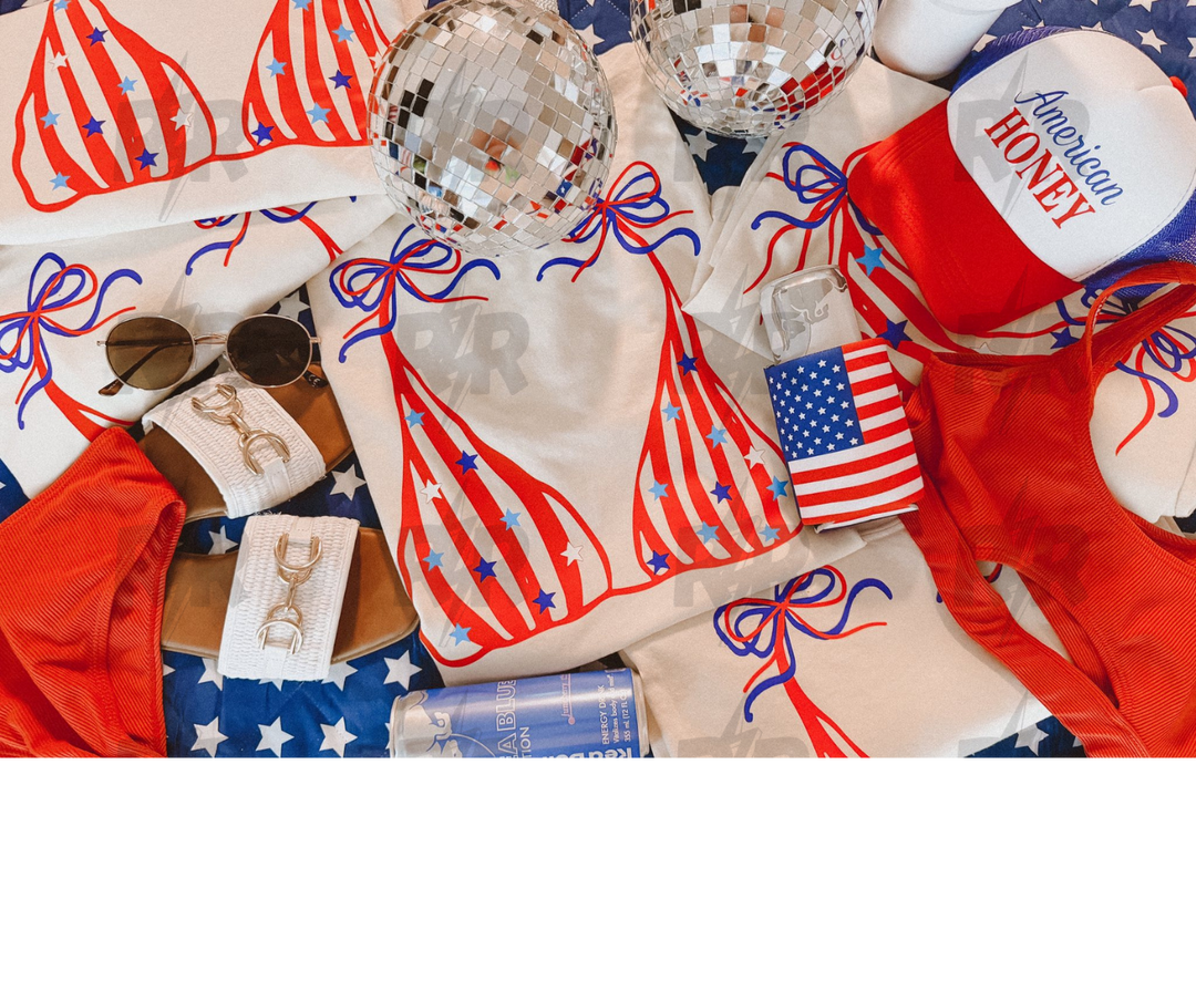 DTF TRANSFER ONLY - Flag Bikini