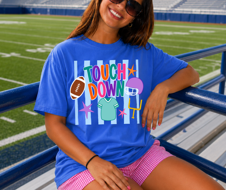 DTF TRANSFER ONLY - Touch Down Football Icons