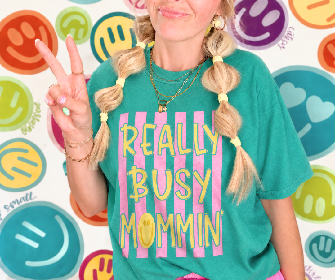 DTF TRANSFER ONLY - Really Busy Mommin'