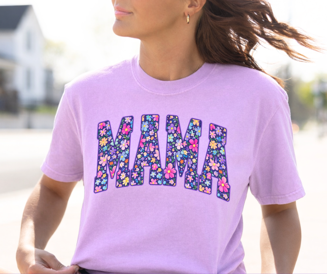 DTF TRANSFER ONLY - Purple Mama Floral