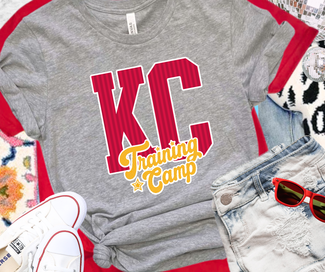 DTF TRANSFER ONLY - Stripped KC TRAINING CAMP
