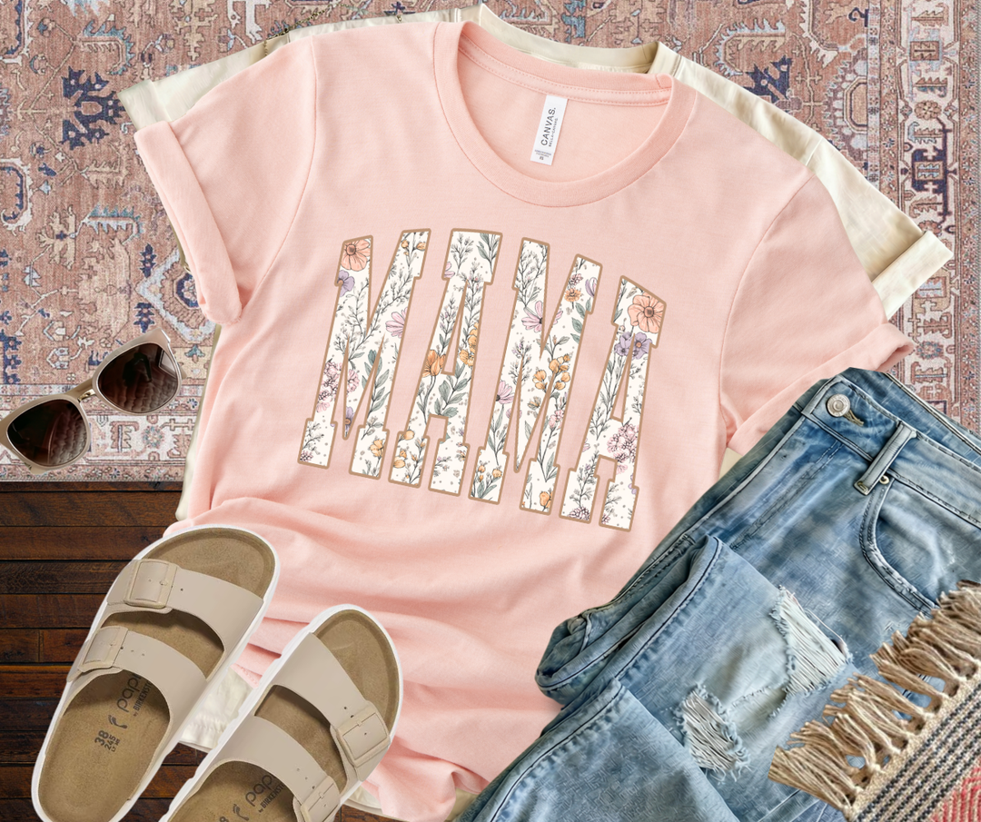 DTF TRANSFER ONLY - Pastel Floral Mama