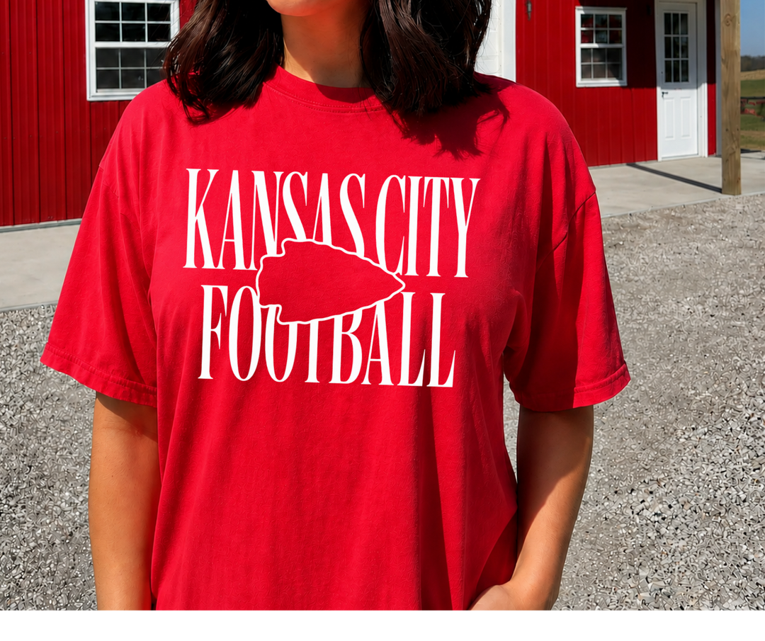 DTF TRANSFER ONLY - Simple Arrowhead Kansas City Football