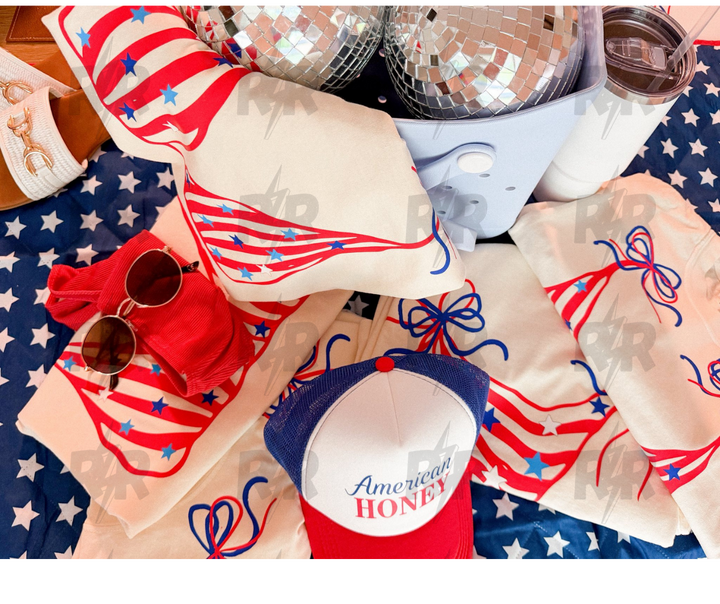DTF TRANSFER ONLY - Flag Bikini