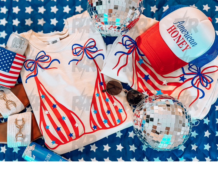 DTF TRANSFER ONLY - Flag Bikini