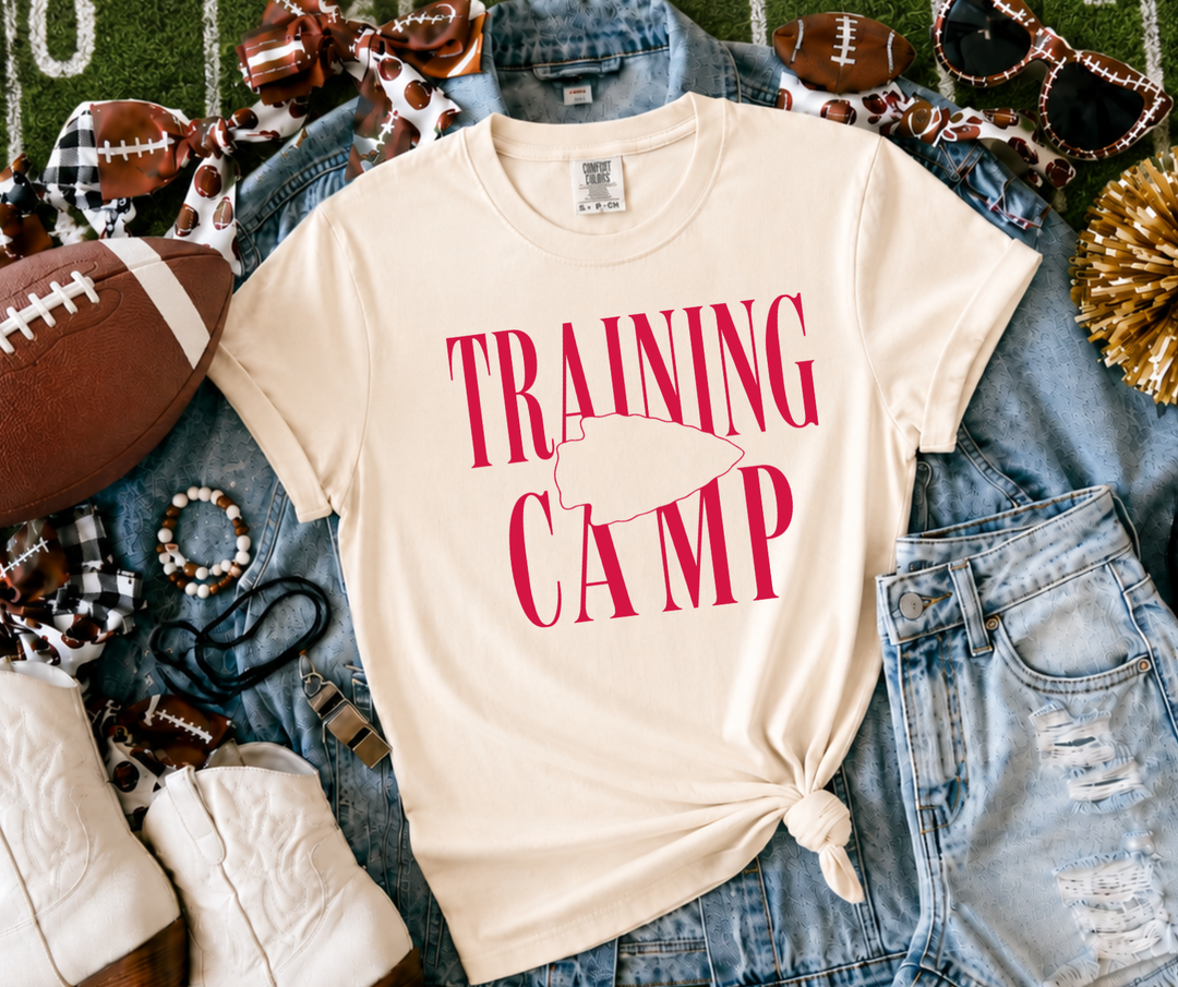 DTF TRANSFER ONLY - Basic Arrowed Training Camp RED