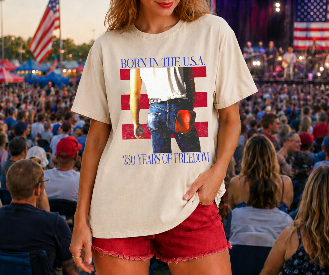 DTF TRANSFER ONLY - Born in the U.S.A. (Red Stripes)