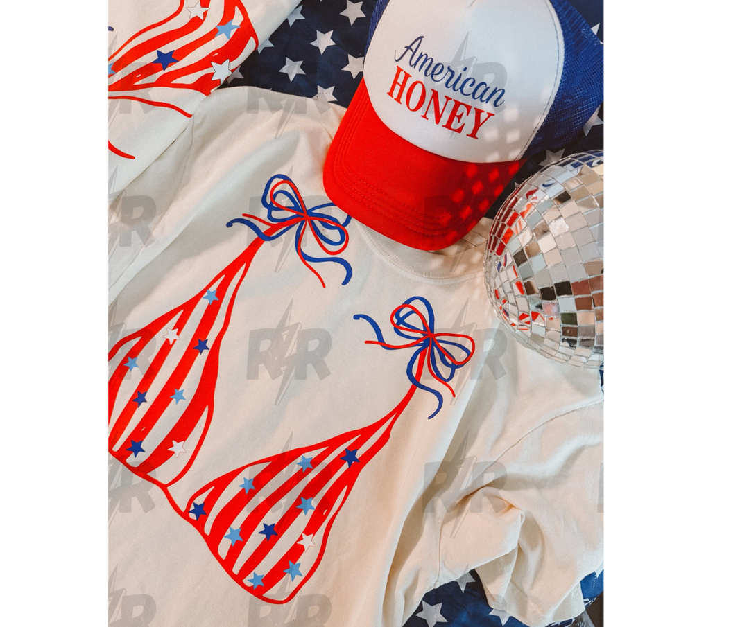 DTF TRANSFER ONLY - Flag Bikini