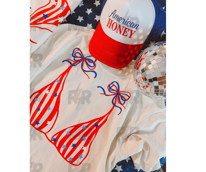 DTF TRANSFER ONLY - Flag Bikini