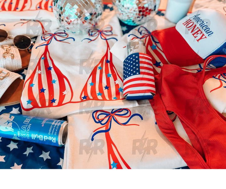 DTF TRANSFER ONLY - Flag Bikini