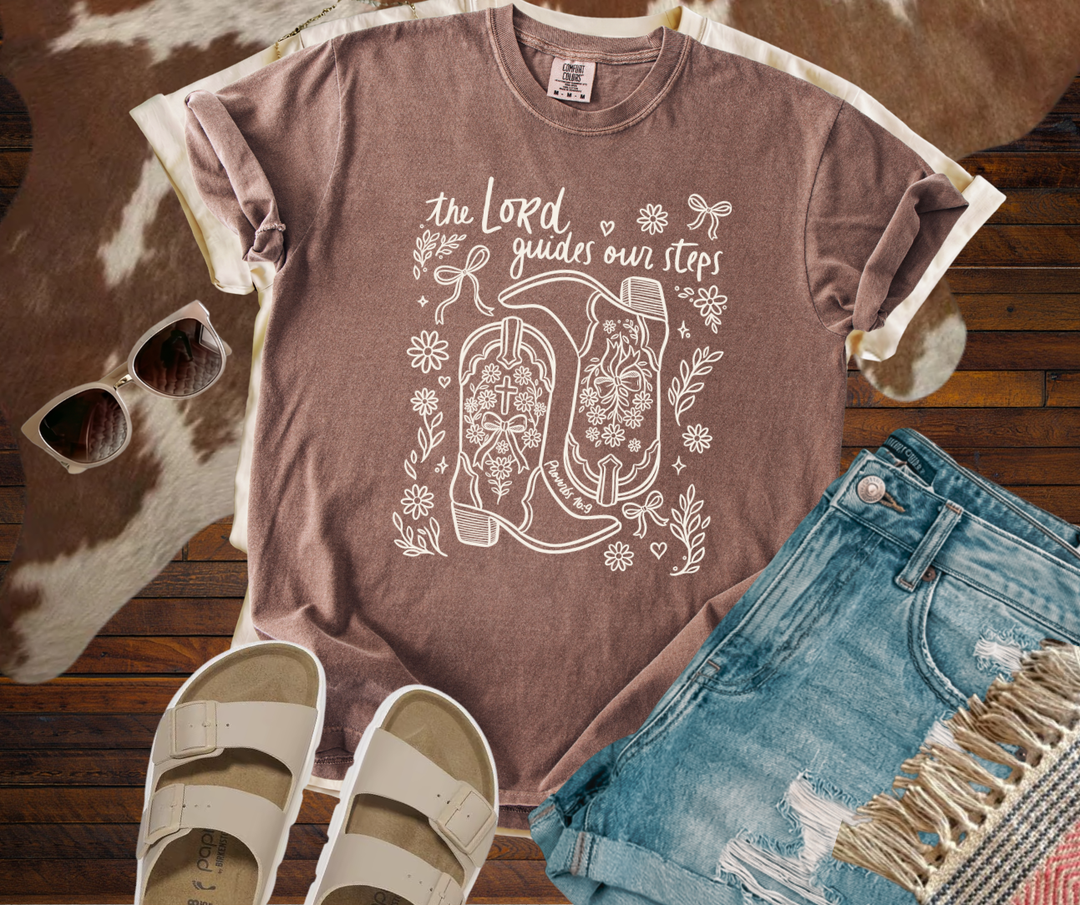 DTF TRANSFER ONLY - The Lord Guides Our Steps