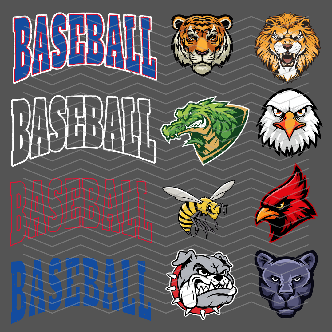 DIGITAL DOWNLOAD ONLY - BASEBALL MASCOT CANVA TEMPLATE