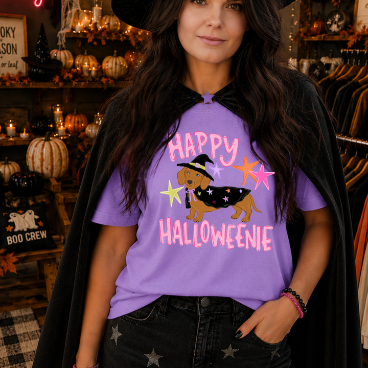 DTF TRANSFER ONLY  - Happy Halloweenie