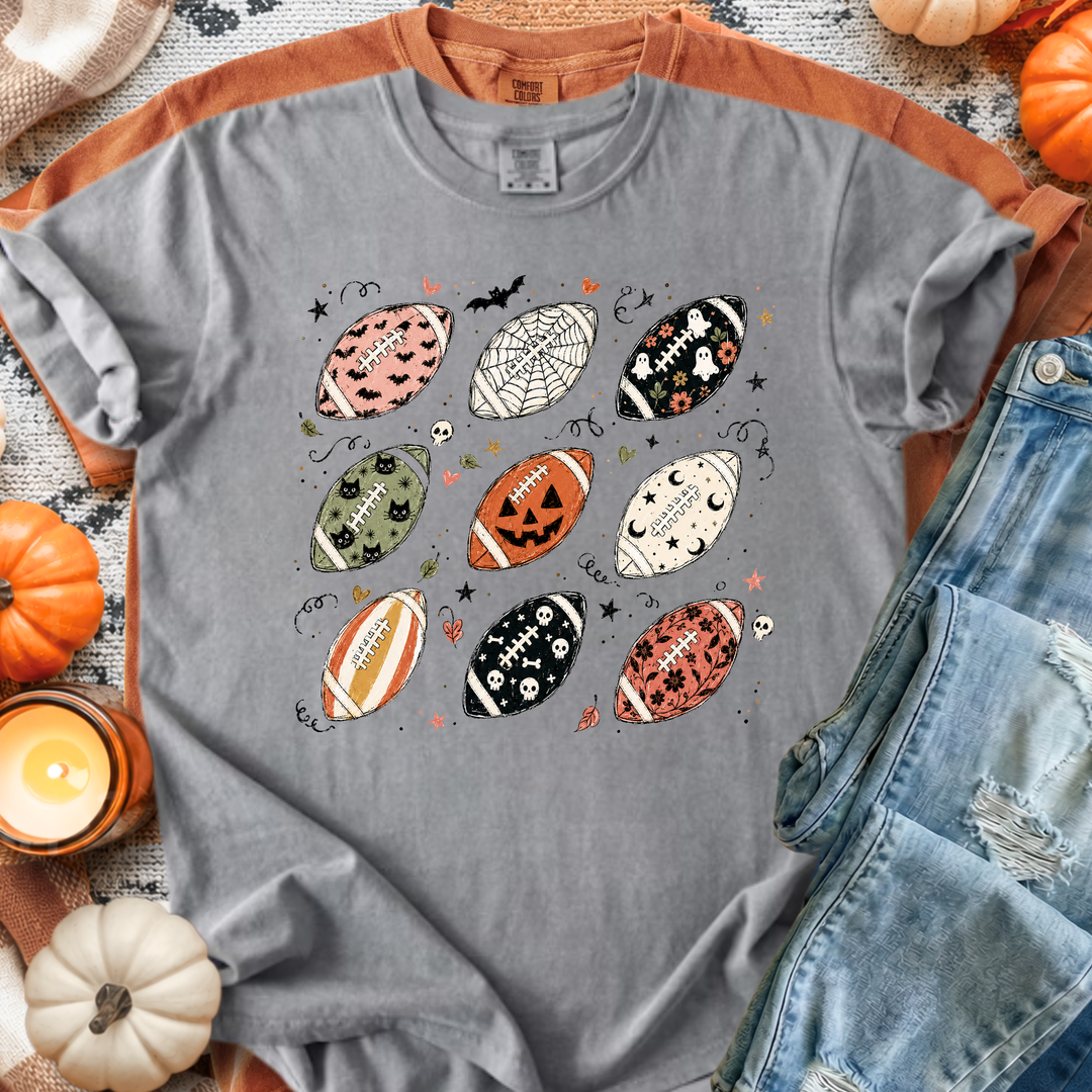 DTF TRANSFER ONLY  - Halloween Footballs