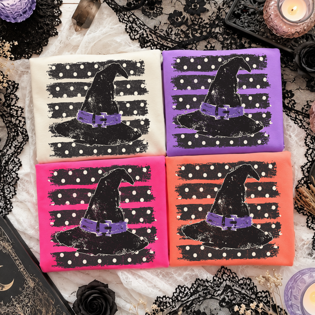 DTF TRANSFER ONLY  - Distressed Witch Hat