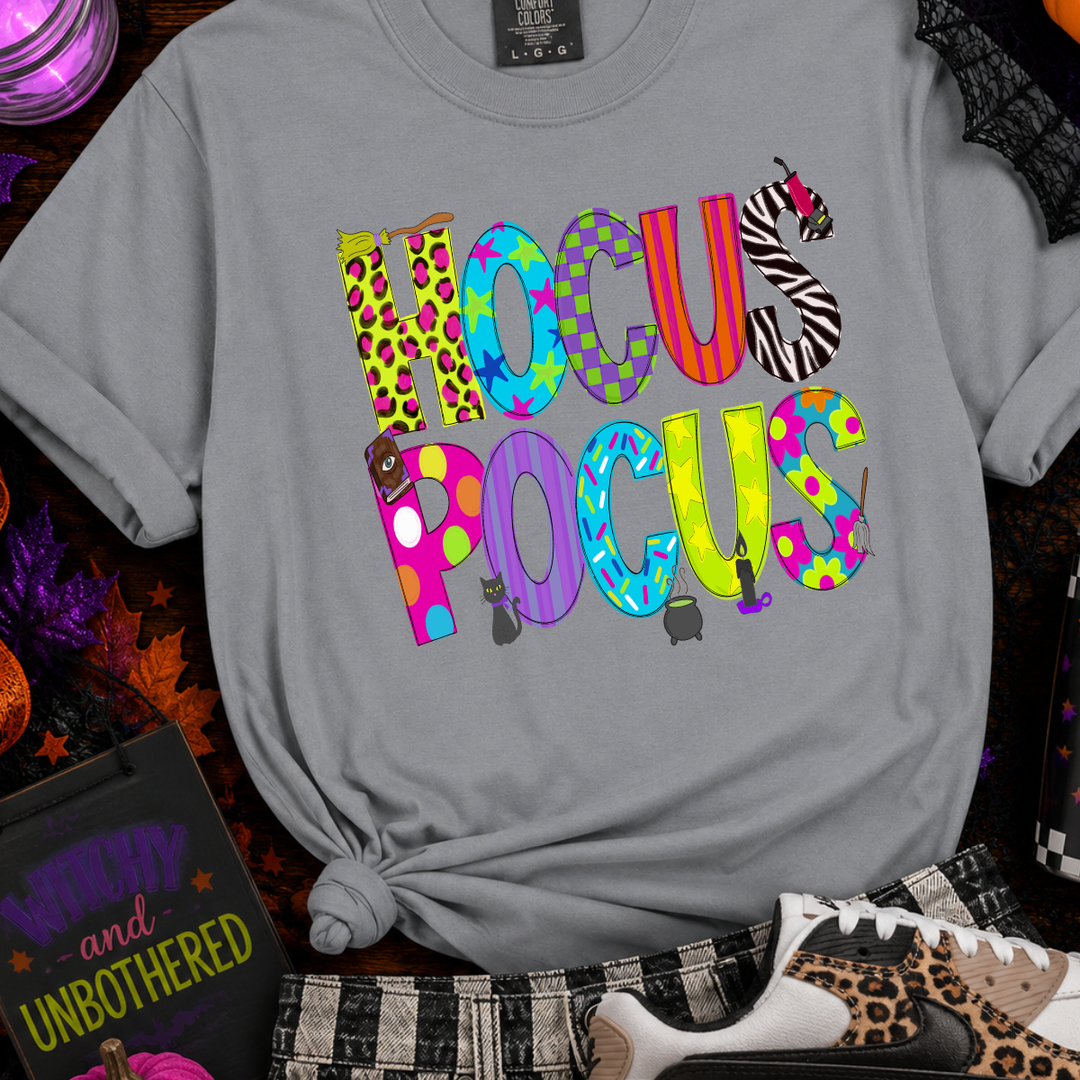 DTF TRANSFER ONLY  - Funky Patterned Hocus Pocus