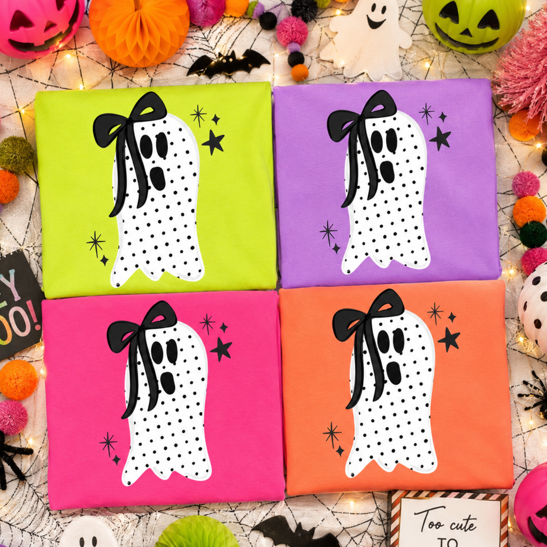 DTF TRANSFER ONLY  - Polk-a-dot Ghost