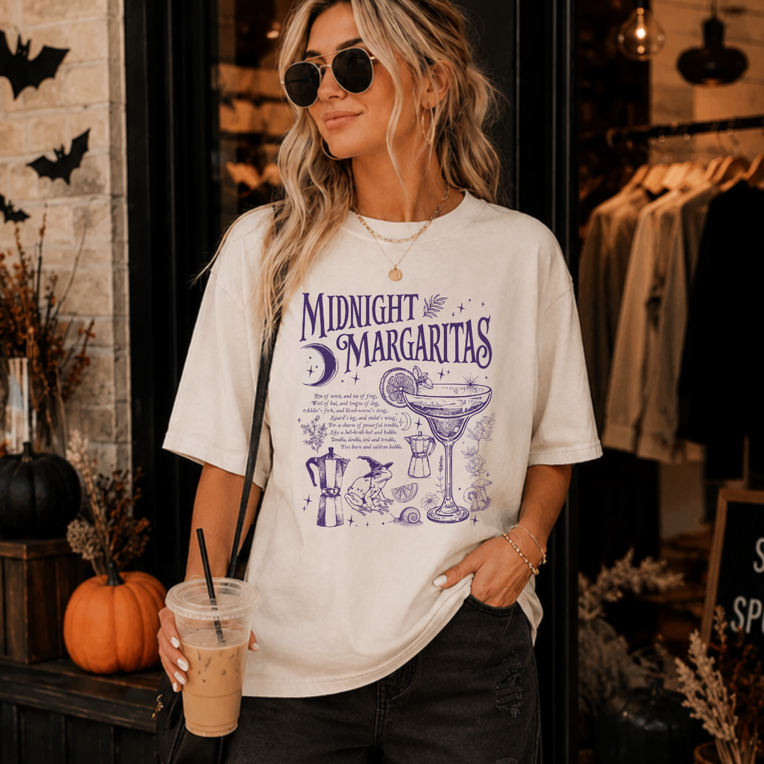 DTF TRANSFER ONLY  - Dark Purple Midnight Margaritas