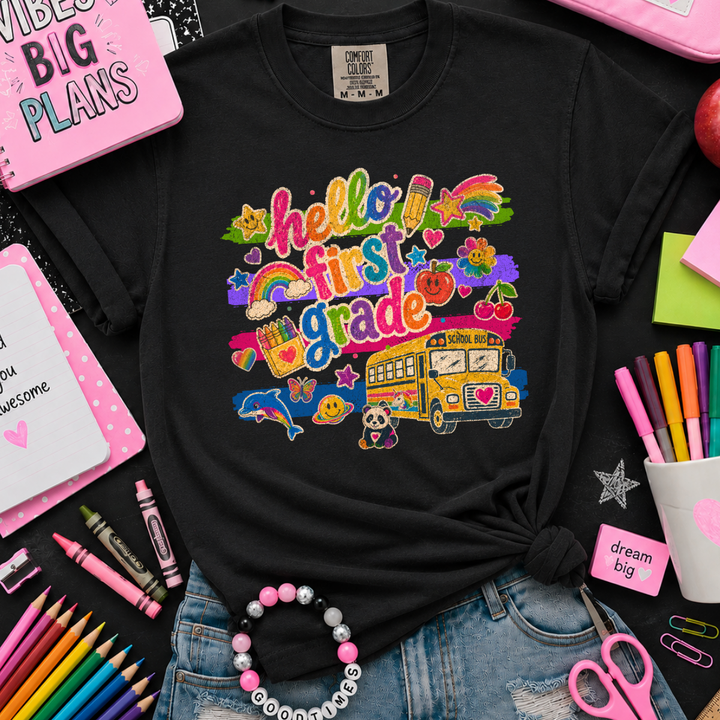 DTF TRANSFER ONLY - Bright Whimsical Stickers (Select Your Grade Level)