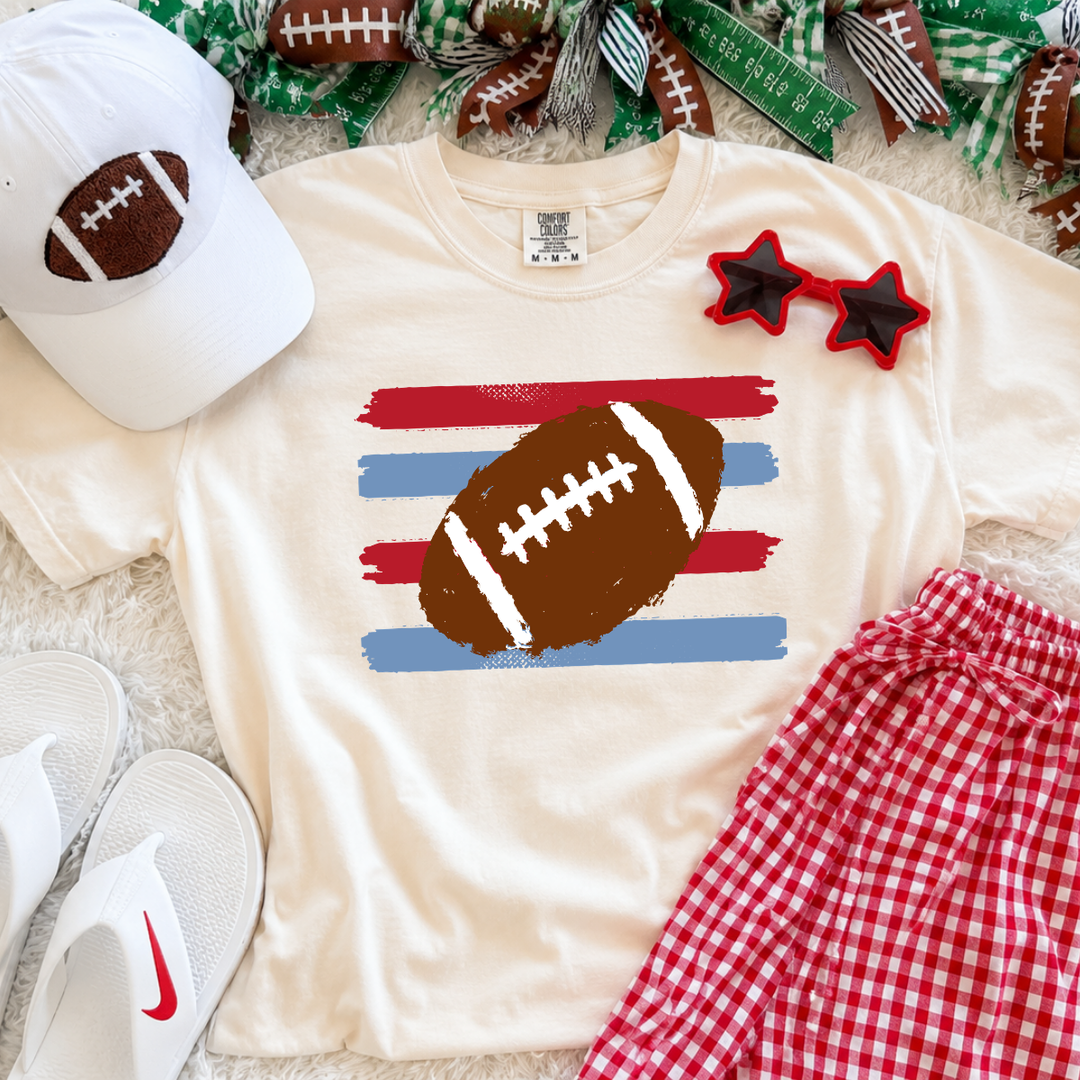 DIGITAL DOWNLOAD ONLY - Custom Distressed Football Striped Template - FULL EDITABLE CANVA PRO TEMPLATE