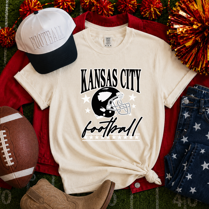DTF TRANSFER ONLY  - Black Stars Kansas City Football