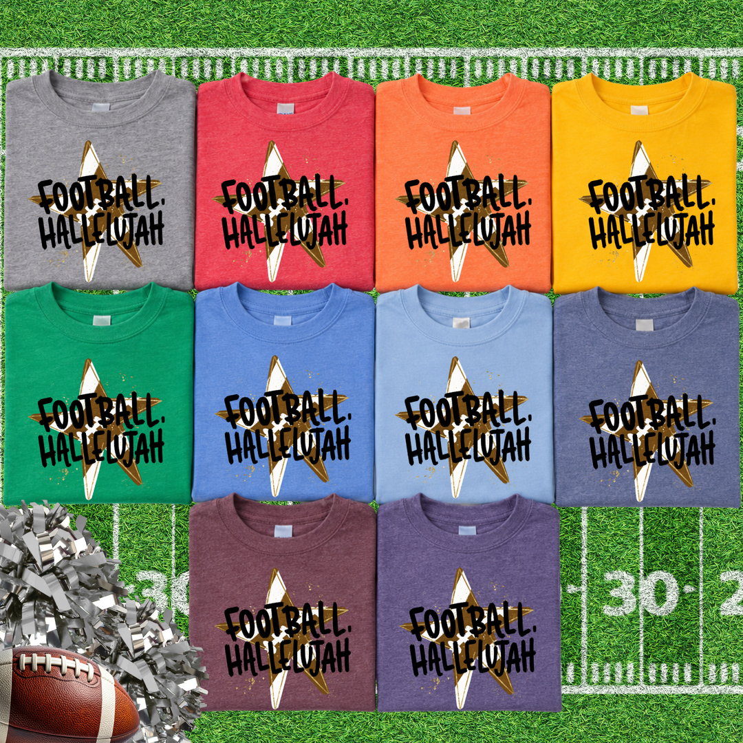 DTF TRANSFER ONLY - Star Football Hallelujah