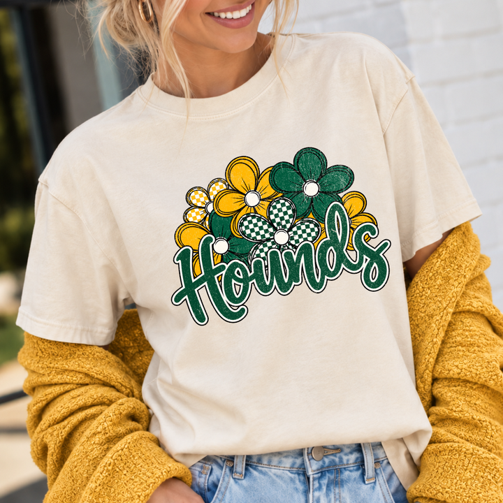 DTF TRANSFER ONLY  - Floral Hounds