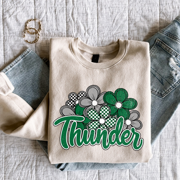 DTF TRANSFER ONLY  - Floral Thunder