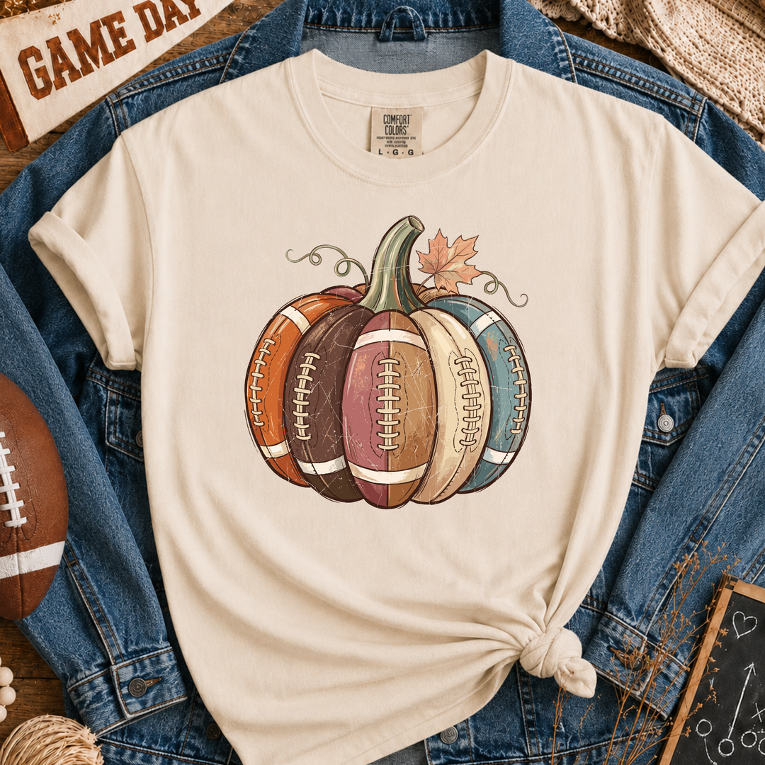 DTF TRANSFER ONLY  - Fall Football Pumpkin