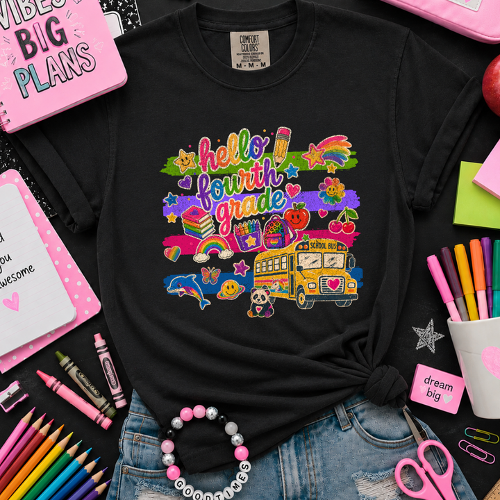 DTF TRANSFER ONLY - Bright Whimsical Stickers (Select Your Grade Level)