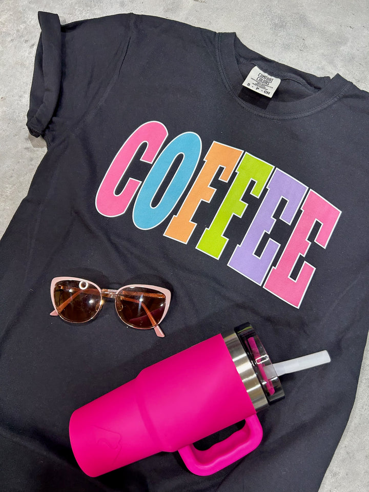 DTF TRANSFER ONLY -COFFEE Varsity Letters