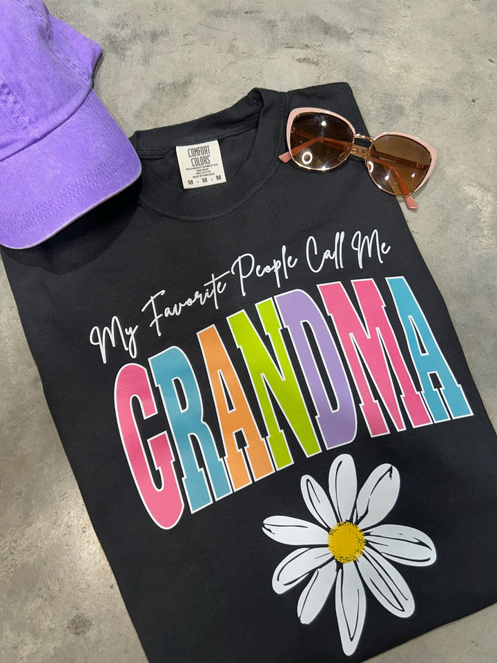 DTF TRANSFER ONLY  -My Favorite People Call Me GRANDMA Varsity Letters