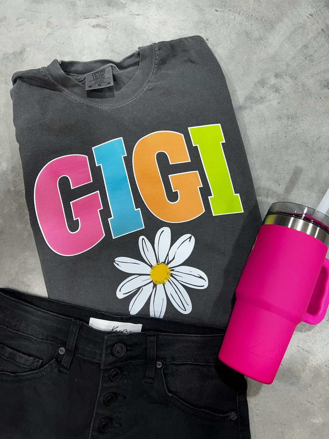 DTF TRANSFER ONLY -GIGI Daisy Varsity Letters